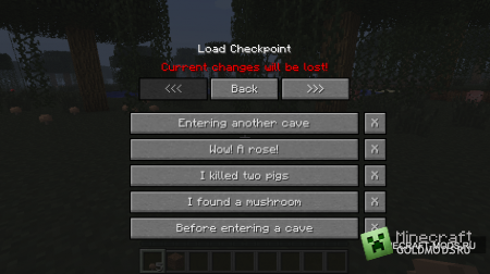  Checkpoints mod  minecraft 1.2.5 (    )