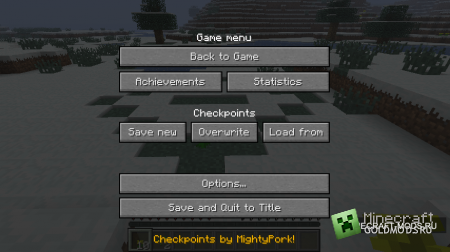  Checkpoints mod  minecraft 1.2.5 (    )